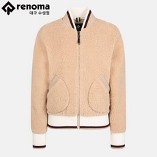 (레노마골프) 여성 시보리 배색 뽀글이 점퍼 RWJML8301-509