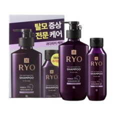 D_려 자양윤모 탈모방지양모 샴푸 400ml+180ml 지성 두피용, 1세트