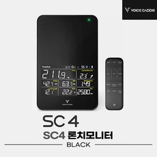 보이스캐디 23 신형 SC4 론치모니터 거리측정기, 블랙 - 보이스캐디sc4