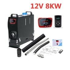 국산무시동히터 12V 24V 통합 점화 구리 히터 8kw 공기 디젤 주차 연료 히터 자동차 용 자율 히터 Motorhome Vehicle Garage, 네이비 블루