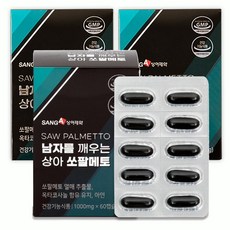 상아제약 남자를 깨우는 상아 쏘팔메토 옥타코사놀 아연 60캡슐 3박스 6개월분, 1000mg, 3개