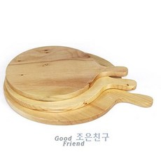 원형 나무피자보드 大 피자받침 피자 받침 보드 판, 1개, 1개