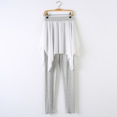 하마테 성인 무용복 댄스복 발레복 스커트 레깅스 현대무용