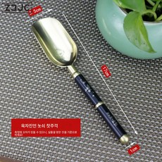 Z3JC 구리 티스푼 티스푼 롱 손잡이 티스푼 작은 티스푼 가정용 다도 육군자 티스푼 티삽, 육자 진언 티스푼, 1개