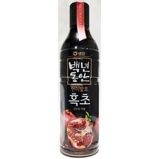 농업회사법인 우포의아침 주식회사 백년동안흑초(샘표 산수유_석류 900ml), 1개