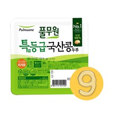 풀무원 특등급국산콩두부 부드러운찌개두부, 9개, 380g