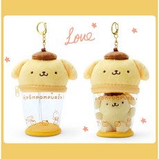 폼폼푸린 엉덩이 푸리푸리시리즈 클리어컵 이타백 키홀더
