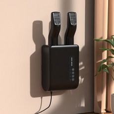 신발건조기 전기 베이킹 장갑 따뜻한 벽걸이 탈취제 UV 살균, 3) 블랙 색상 - AU