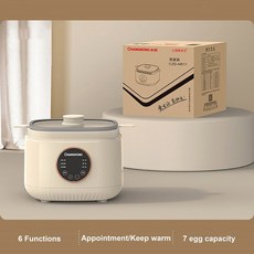 스마트 에그 스티머 가정용 자동 전원 차단 다기능 쿠커 주방 24 시간 예약 아침 식사 기계 250W 220V, Single pot, AU, 1개