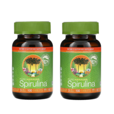 1+1NutrexHawaii 순수 하와이안 스피루리나500mg 100정총2개, 100정, 2개
