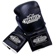 TOP BOXER [톱 복서] 끈식 권투 장갑 (검정) 8oz