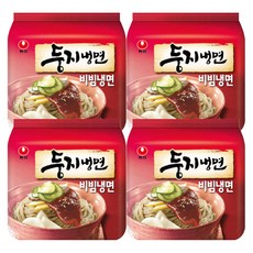 농심 둥지 비빔냉면 162g, 16개