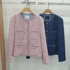 로엠 미디 트위드자켓_RMJKE23R510
