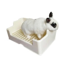 토끼화장실 플라스틱 소동물 기니피그 소변기, 41*25*16cm, 1개