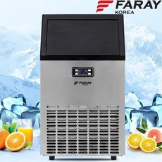 FARAY 업소용 대형 제빙기 급속제빙 저소음 카페 아이스 메이커 대용량 타이머 제빙기, 제빙기+정수필터