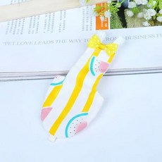 리본 달린 앵무새 기저귀 귀여움 화려함 과일 꽃 왕관앵무 비둘기 소형 중형 대형 반려새 여행 수트 의상 세탁 가능, [04] Watermelon pattern, [03] M, 1개, 1개