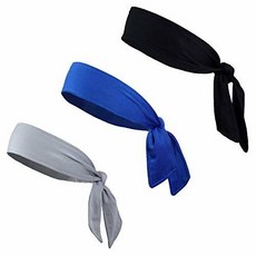 Kenz Laurenz Tie Back Headbands Moisture Wicking Athletic Spor/465763, 상세내용참조