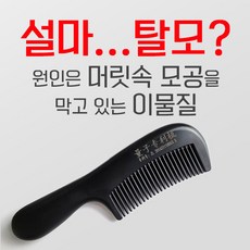 [케이플러스] DS탈모빗 두피 각질제거 탈모관리 머리빗, 1개