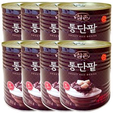 참존 빙수팥 통단팥 캔, 850g, 8개
