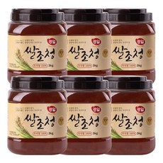금보 조청 3kg 국내산 쌀조청, 6개