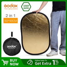 Godox 60x90cm 80cm 110cm 100x150cm 150x200cm 2 in 1 접이식 라이트 라운드 리플렉터 스튜디오 멀티 포토