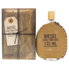 Diesel Fuel For Life 오 드 뚜왈렛 남성용 코롱 4.2온스, 125ml, 1개 - 디브리오