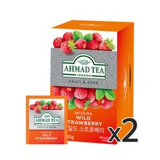 아마드 와일드 스트로베리 20티백, 2g, 20개입, 2개