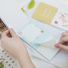 스윗 포레스트 디자인 포인트 메모지 4종 다꾸 떡메, E10-01 : 오후농장