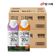 빙그레 더단백 드링크 프로틴음료 250ml, 36개