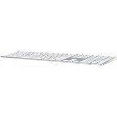 숫자 키패드가 있는 Apple Magic Keyboard(Wireless 재충전 가능)(프랑스어 - AZERTY) - 실버: 컴퓨터 &amp; 액세서리, 단일옵션, 단일옵션