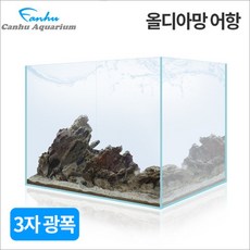 칸후 고퀄리티 3자광폭 올디아망 어항 900X450X450(10T) - 900광폭 초백어항