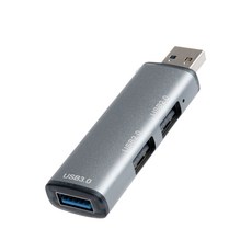 IH420 스틱형 3포트 USB 허브 USB3.0 1포트 휴대용, 1개