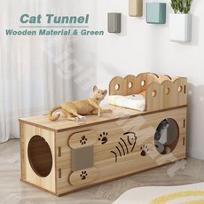  고양이벽스크래쳐 나무 고양이 터널 고양이원형스크래쳐, Natural-L 