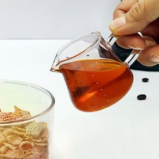 Bestra 내열유리 눈금형 밀크저그 시럽잔, 투명 60ml, 1개