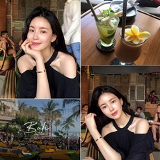 [베니토]홀터 오프숄더 블라우스 (블랙)