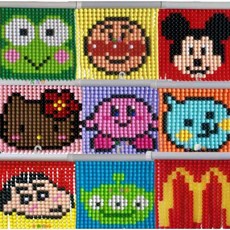 28종 비즈발 캐릭터 비즈 커튼 공구리 주문 제작 완제품 18x17cm