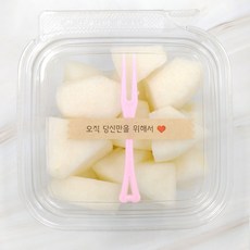 이온수로 세척한 패밀리 컵과일, 1세트, 안성꿀배 300g*4팩