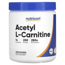 뉴트리코스트 아세틸 L-카르니틴 무맛 250g, 3개