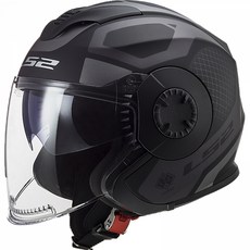 LS2 헬멧 OF570 VERSO MARKER MATT BLACK TITANIUM, XXXL
