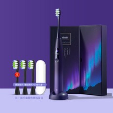 Oclean 오클린 X 네이처 전동 칫솔 터치 충전식 커플세트 스마트, 퍼플
