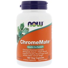 나우푸드 Now Foods ChromeMate 크롬메이트 캡슐 180개입, 1개