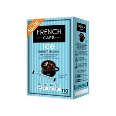 FRENCH CAFE 柔和混合型甜黑咖啡粉隨身包, 6g, 110條, 1盒