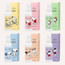 1+1 데일리콤마 스누피 섬유향수 100ml 2개, 잉글리쉬라벤더, 브릴리언트 네롤리 - 데일리콤마향수