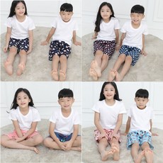 면8부 아동잠옷바지 아동파자마 주니어잠옷 특대 국산면 실켓40수