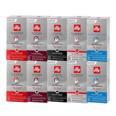 아트박스/일리 [당일출고] 일리 네스프레소 호환 캡슐커피 100캡슐, 50g, 10개입, 5개