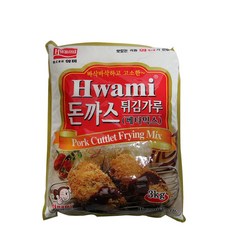 화미 돈까스튀김가루 3kg, 1kg, 3개