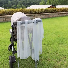 앤도트 유모차 레이스덮개 모기장 햇빛가리개 휴대용 블랭킷, 그레이, 1개