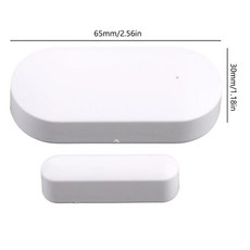 주파수 무선 창문 센서 자기 감지기 스마트 경보 시스템, WHITE, 1.WHITE, 1개