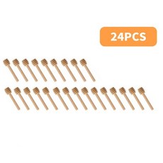 허니디퍼 꿀 티스쿱 머들러 우드 100 pcs 교반 바 혼합 핸들 항아리 숟가락, 24 개 8cm, 협력사