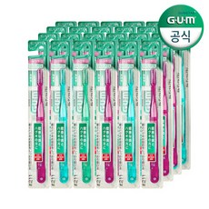 선스타 검 GUM 치과 일반 클래식 3줄모 칫솔 (211) 24개, 단품없음, 옵션선택